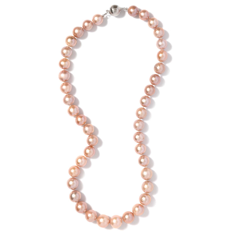 Natural Pink 9-11 MM Pearl Necklace, 18 Inches