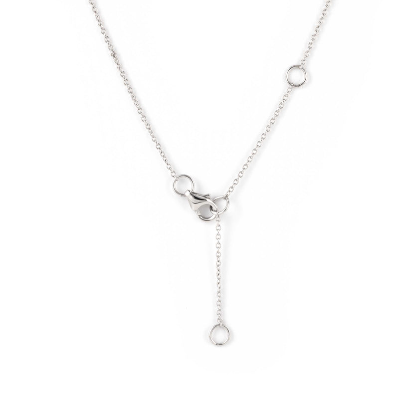 Diamond Star of David Pendant, .45 Inch, 14K White Gold