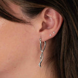 Intertwined Swirl Dangle Earrings, Sterling Silver