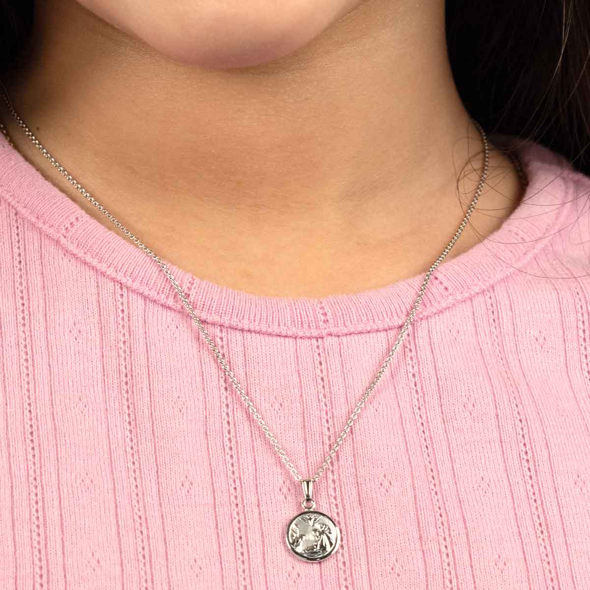 Guardian Angel Pendant Necklace in 14K Yellow Gold – EFG Designs