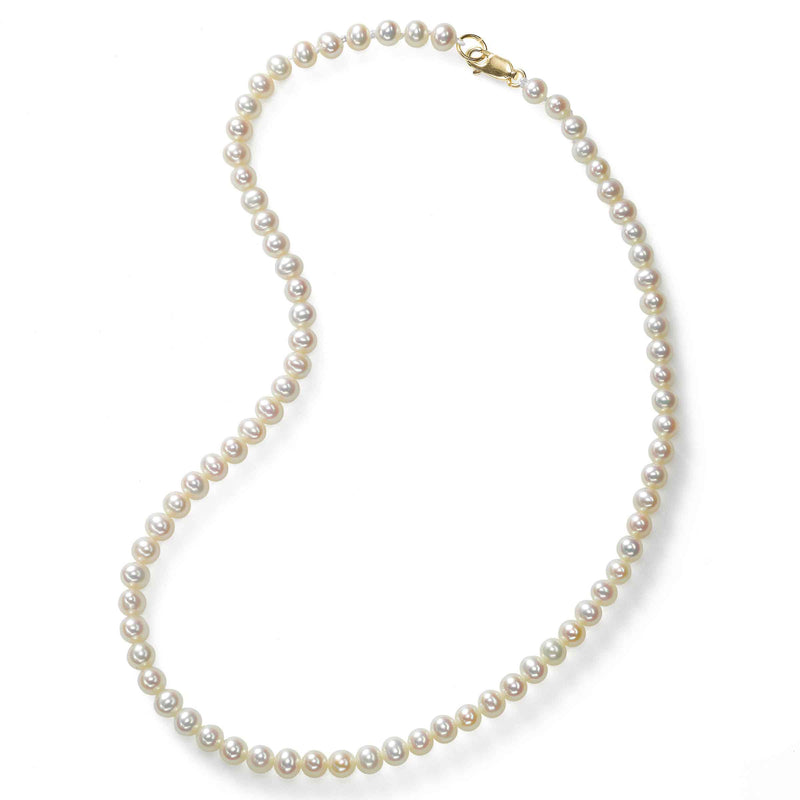 Teen Freshwater Cultured Pearls, 15 Inches, 14K Yellow Gold