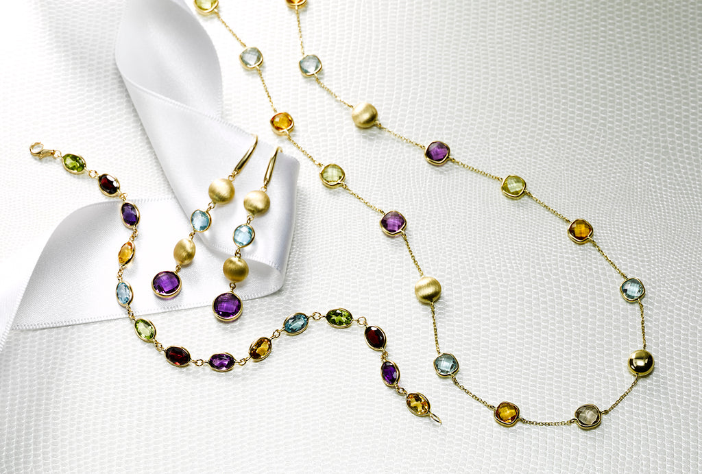 Multi Gemstone Gold Jewelry