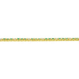 Emerald and Diamond Flexible Bracelet, 14K Yellow Gold