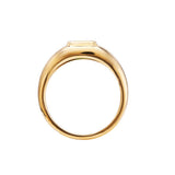 Emerald Flush Set Band, 14K Yellow Gold