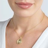 Medallion Charm Pendant, 14K Yellow Gold