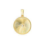 Medallion Charm Pendant, 14K Yellow Gold