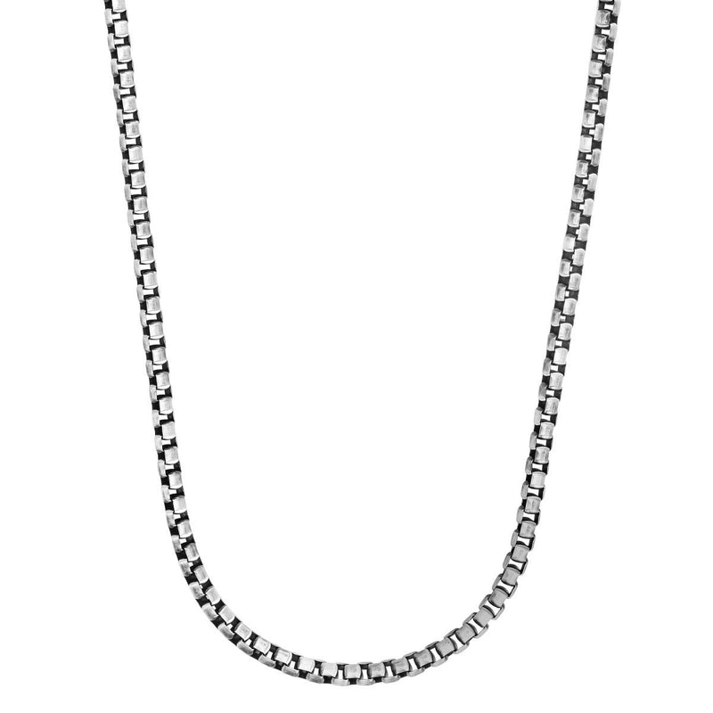 Heavy Box Chain, 24 Inches, Sterling Silver