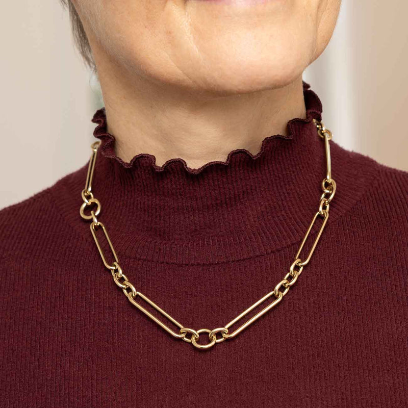 Bold Link Chain Necklace, 18 Inches, 14K Yellow Gold