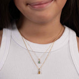 Pearshape Tsavorite Pendant, 14K Yellow Gold