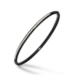 Pavé Diamond Bangle Bracelet, Sterling Silver, Black Tone