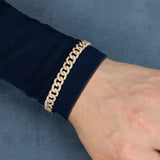 Pavé Diamond Link Bracelet, 3.20 Carats, 14K Yellow Gold