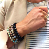 "Diamonds Do Good" Onyx Bracelet, 8 Inches