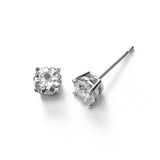 Diamond Stud Earrings, .75 Carat total, H/I-SI2, 14K White Gold