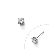 Single Diamond Stud, .20 Carat, H/I, SI1/SI2, 18K White Gold