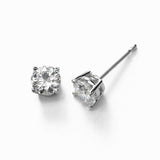 Diamond Stud Earrings, .75 Carat total, H/I-SI2, 14K White Gold