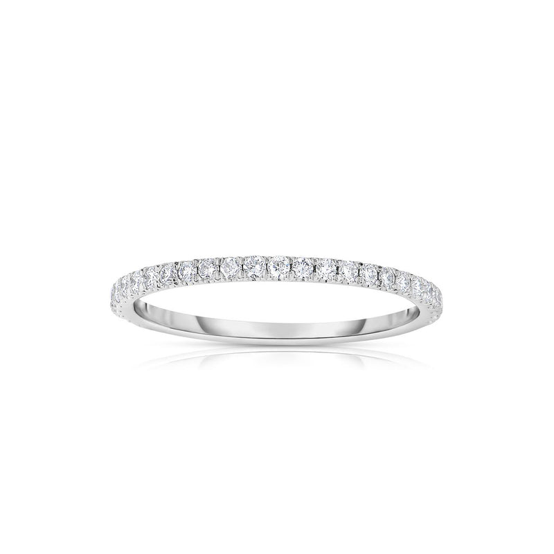 Thin Diamond Eternity Band, 1 Carat, Platinum