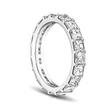 Ascher Cut Diamond Eternity Band, 5 Carats Total, Platinum
