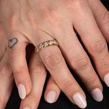 Seven Stone Diamond Band, 1 Carat, 14K Yellow Gold