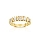 Seven Stone Diamond Band, 1 Carat, 14K Yellow Gold