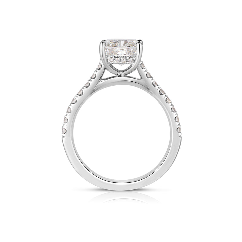 Diamond Engagement Ring Mounting, .24 Carat, 14K White Gold