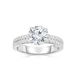 Diamond Engagement Ring Mounting, .50 Carat, 14K White Gold