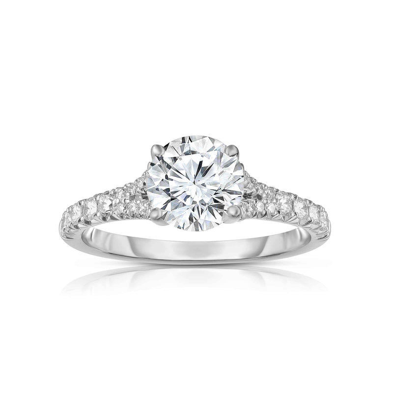 Diamond Engagement Ring Mounting, .30 Carat, 14K White Gold