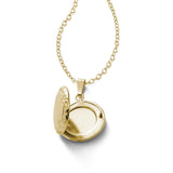 Child's Embossed Round Locket, 14K