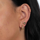 Tiny High Polish Knot Stud Earrings, 14K Yellow Gold