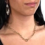 Link Chain 18-Inch Necklace with Spring Ring, 14K Yellow Gold
