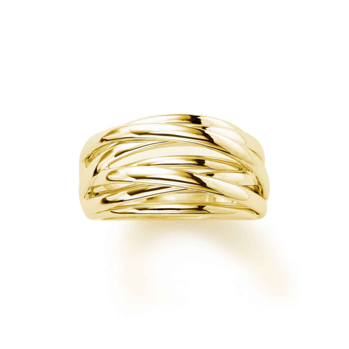 Bold Gold Strand Ring, 14K Yellow Gold