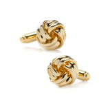 Knot Design Cufflinks, .30 Inch, Gold Tone