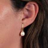 Freshwater Cultured Pearl Drop Earrings, 14K Yellow Gold