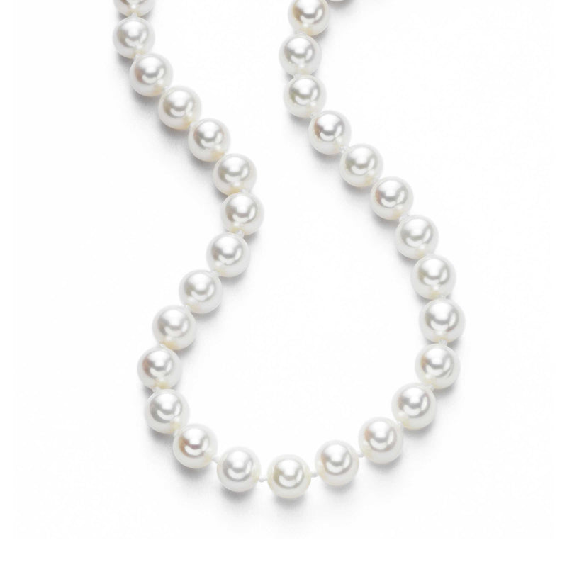 Fine Akoya Cultured Pearl Necklace, 6.5-7 MM, 18 Inches