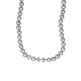 Japanese Blue Grey Cultured Pearl Necklace, 16 Inches