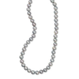 Japanese Blue Grey Cultured Pearl Necklace, 16 Inches