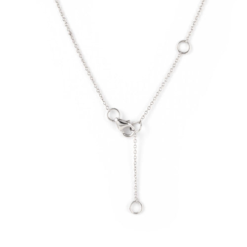 Diamond Star of David Pendant, .45 Inch, 14K White Gold