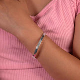 'Twinkle, Twinkle Little Star' Bangle Bracelet, Sterling Silver