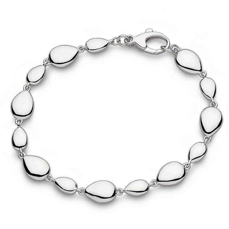 Coast Pebbles Organic Links Bracelet, Sterling Silver