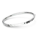 Mirage Reflect Hinged Bangle, Sterling Silver