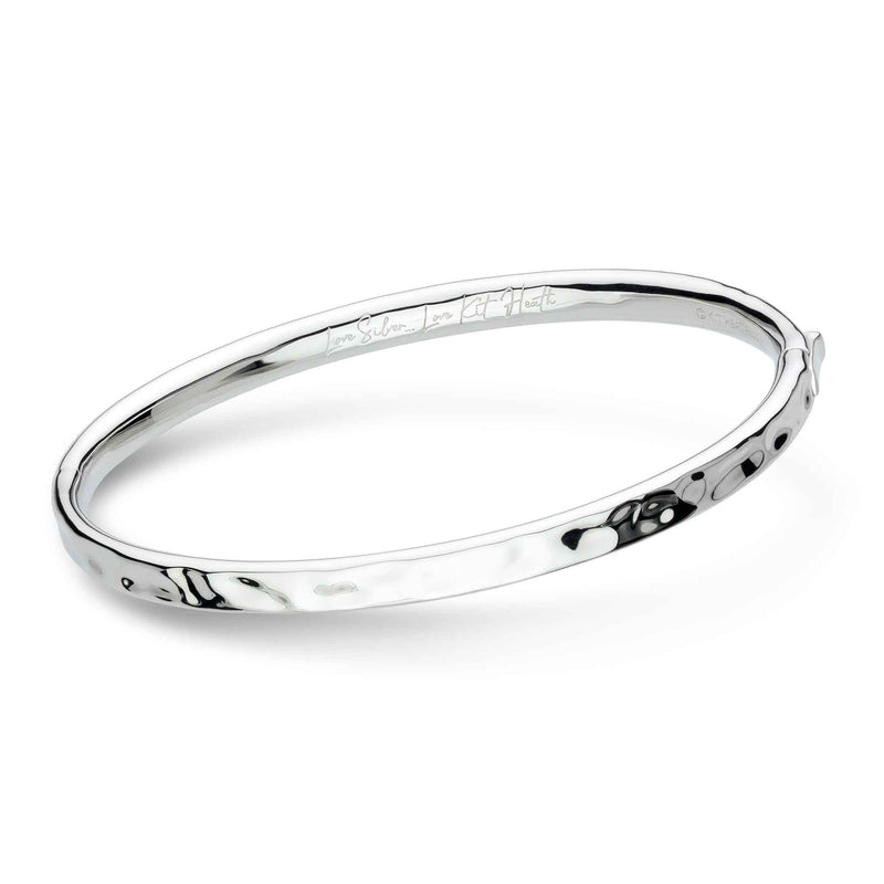 Mirage Reflect Hinged Bangle, Sterling Silver