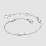 Glint Station Chain Bracelet, Sterling Silver