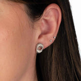 Nested Circles Drop Earrings, Sterling Silver