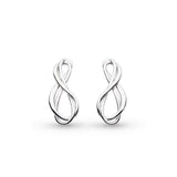 Intertwined Drop Earrings, Sterling Silver