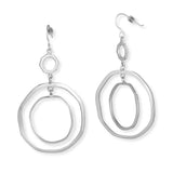 Nested Circles Dangle Earrings, Sterling Silver