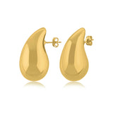Raindrop Shape Earrings, Vermeil