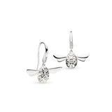 Blossom Flyte Honey Bee Drop Earrings, Sterling Silver