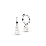 Coast Tumble Pearl Mini Hoop Earrings, Sterling Silver