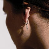 Glint Drop Earrings, Sterling Silver