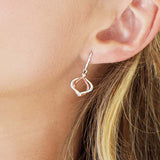 Alicia Drop Earrings, Sterling Silver with 18K Yellow Gold Plating