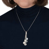 Dangling Discs on Snake Chain, Sterling Silver
